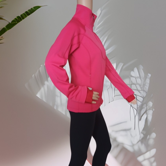 The North Face Women's Pink Full Zip Activewear Sport Jacket - Picture 8 of 16